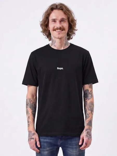 watapparel watapparel T-Shirt Unisex Nope, Black, – Produktbild 2 von 2