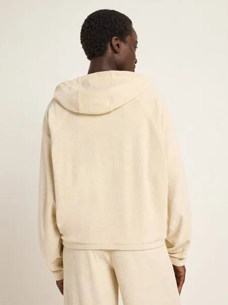 LANIUS LANIUS Kapuzensweatshirt (GOTS) aus Bio-Baumwolle und recyceltem Polyester, Creme, – Produktbild 3 von 4