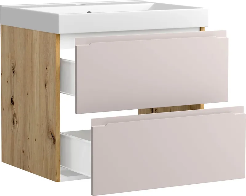 welltime Waschtisch CABO, Waschtisch, Kaschmir, griffloses Design, Bunt, – Produktbild 5 von 5