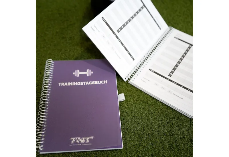 TNT (True Nutrition Technology) Tagebuch Trainingstagebuch für Fitnessstudio, Krafttraining, Fitness, Lila, – Produktbild 5 von 5