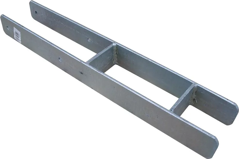 woodstore24 H-Pfostenträger feuerverzinkt für Schnittholz und Pfosten-71 mm / 7 x 7 cm Pfosten – Produktbild 1 von 1