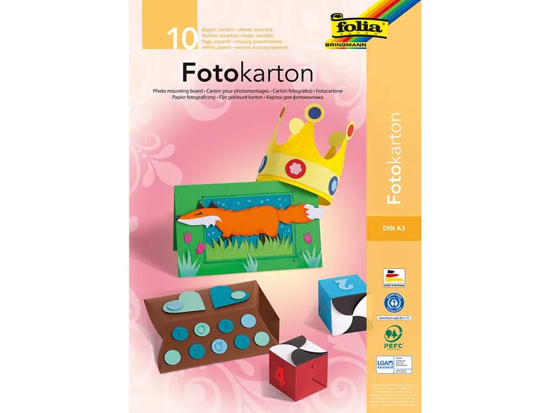 folia folia Fotokarton 300g/m², DIN A3, 10 Bogen – Produktbild 1 von 2