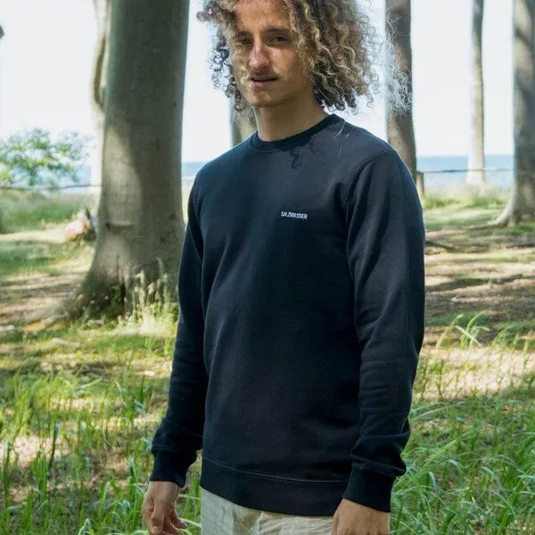 SALZWASSER SALZWASSER FJORD Sweater (Unisex) aus 100% Bio-Baumwolle (GOTS), Dunkelblau (navy), – Produktbild 3 von 3
