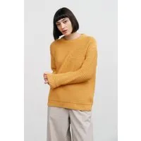Rotholz Rotholz Damen vegan Strickpullover Gerippt Gelb – Produktbild 1 von 1