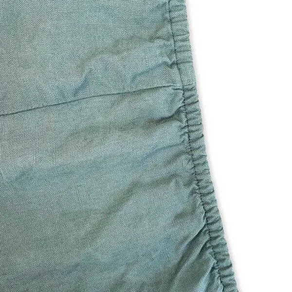 nordery nordery Spannbettlaken - 100% europäisches Leinen - Stonewashed, Graugrün (grün), – Produktbild 1 von 4
