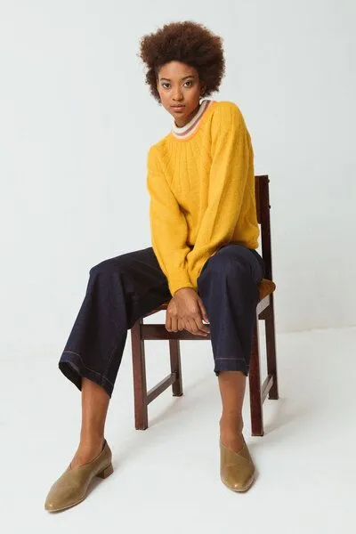 SKFK SKFK Strickpullover MIRARI, Mango, – Produktbild 3 von 4