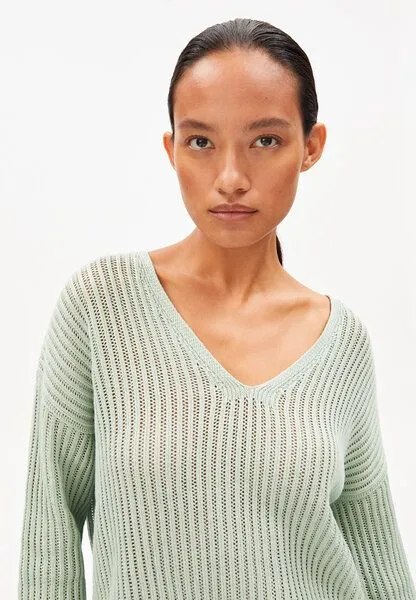 ARMEDANGELS ARMEDANGELS LINEN BLEND Damen Pullover aus Leinen-Mix, Foam, – Produktbild 3 von 4