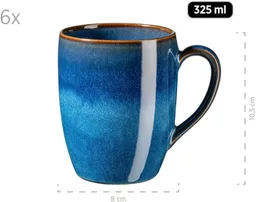 Mäser Mäser Frühstücksset 18-tlg. "Ossia" blau – Produktbild 1 von 1