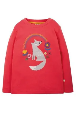 Frugi Frugi Langarm-Shirt Wolf und Regenbogen Adventure Applique Top – Produktbild 1 von 1