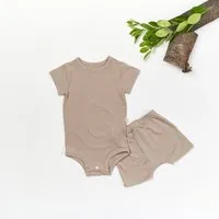 tetoi vienna tetoi-vienna TENCEL kurzarm Body und kurze Hose Baby Set "Waldbad" – Produktbild 1 von 1