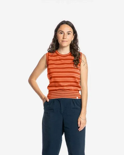 MATONA Matona Ärmelloses Top | Cotton Knit Top | aus Bio-Baumwolle | GOTS-zertifiziert, Copper/apricot, – Produktbild 1 von 2