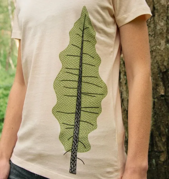 Cmig Cmig Tanne T-Shirt Damen aus Biobaumwolle, Natural raw, – Produktbild 2 von 4