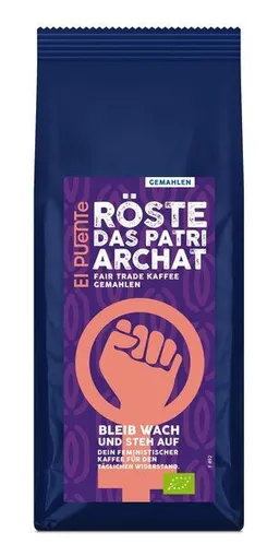 El Puente El Puente Röste das Patriarchat - Bio-Kaffee gemahlen 250 g | Fair Trade | Bio-zertifiziert | Vegan | Glutenfrei – Produktbild 1 von 1