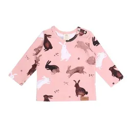 Walkiddy Langarmshirt Rosa Hasen-Allover Bio-Baumwolle GOTS – Walkiddy – Produktbild 1 von 1