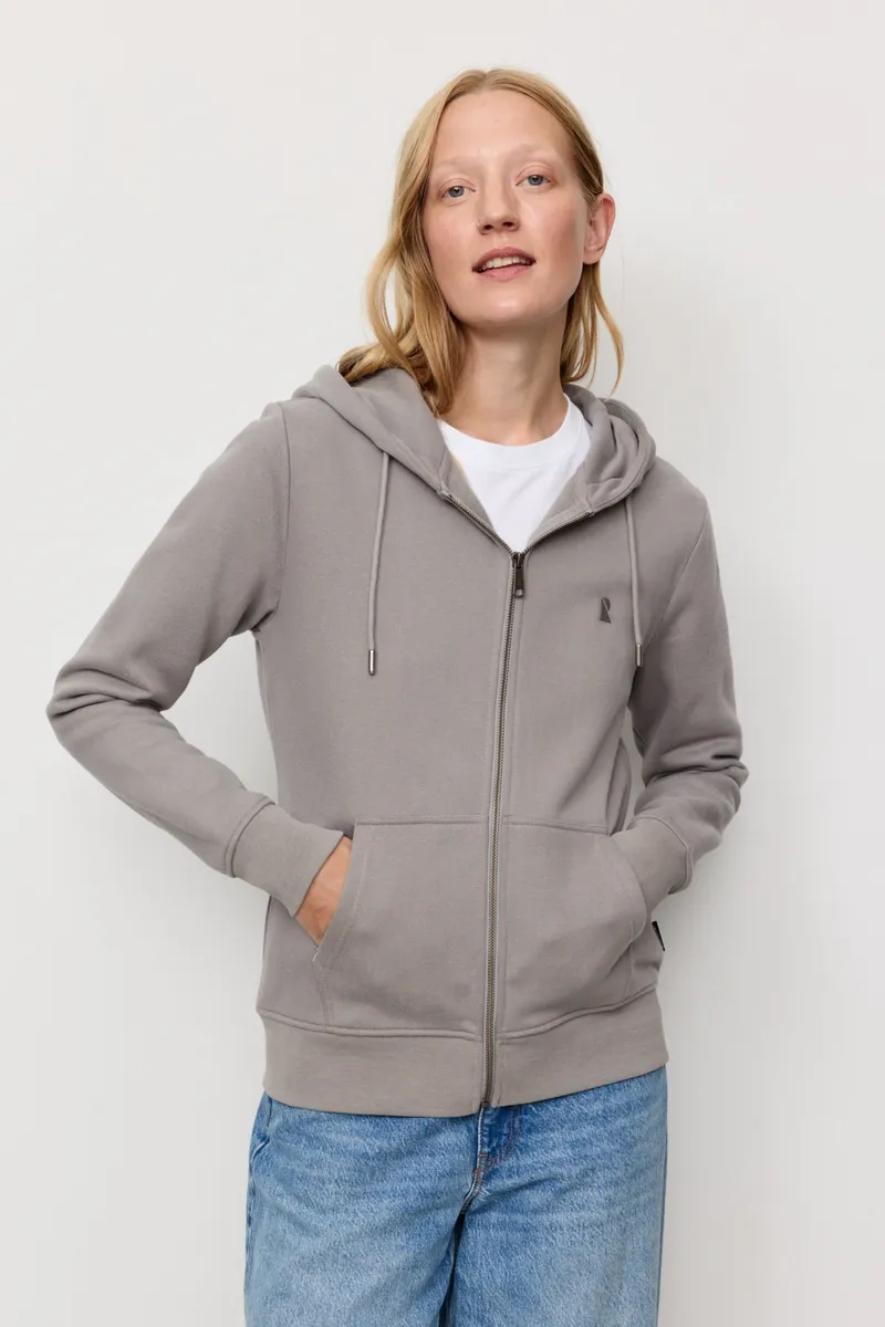 recolution Recolution Damen vegan Sweatjacke Dahlia Greige, Grau, – Produktbild 2 von 2