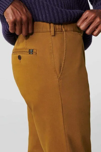 Meyer MEYER Dream Finish Stretch Flex-Chino, Beige (bernstein), – Produktbild 4 von 4
