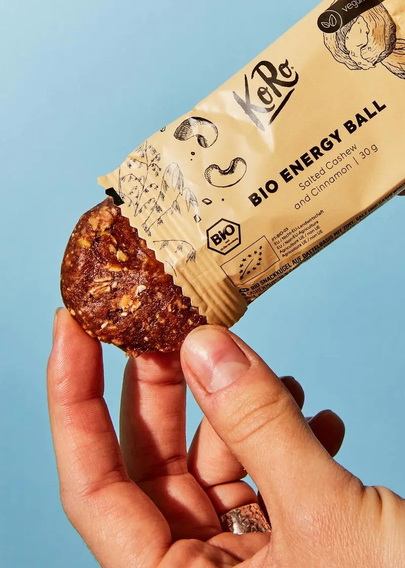 KoRo Bio Energy Ball Salted Cashew and Cinnamon 14 x 30 g – Produktbild 4 von 5