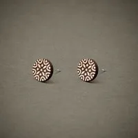 feinformart feinformart Ohrstecker / Ohrring aus Holz "Mandala2" 7mm / 9mm – Produktbild 1 von 1