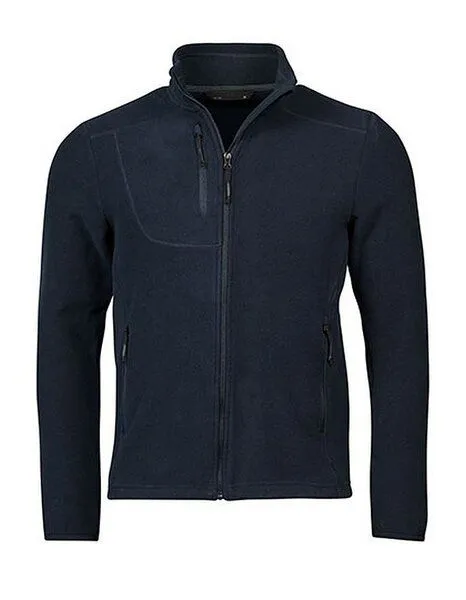 TeeJays TeeJays Übergangsjacke Outdoor Fleecejacke Herren / Unisex bis Gr. 5XL Trail Fleece Jacket, Navy, – Produktbild 2 von 4