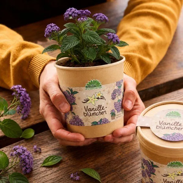 Die Stadtgärtner Die Stadtgärtner Vanilleblume aus dem Becher I Geschenk & Kleinigkeit zu Weihnachten I Weihnachtsgeschenk Frau, Mama, Oma – Produktbild 3 von 4