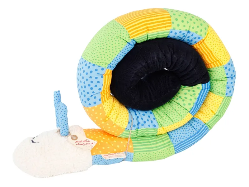 tinéba tinéba Puckschnecke Patchwork Länge 200 cm, Blau, mehrfarbig, – Produktbild 1 von 2