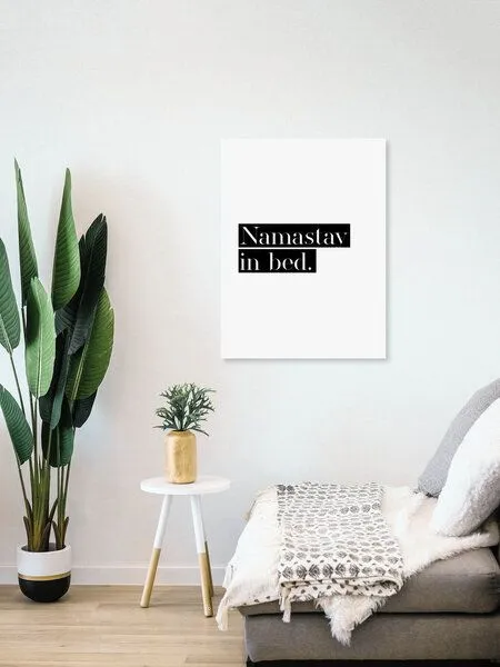 Photocircle Photocircle Poster / Leinwandbild - Namastay in Bed No6 – Produktbild 4 von 4