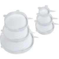 Frischhaltedeckel "STRETCH" aus Silikon, 6er-Set – Produktbild 1 von 1
