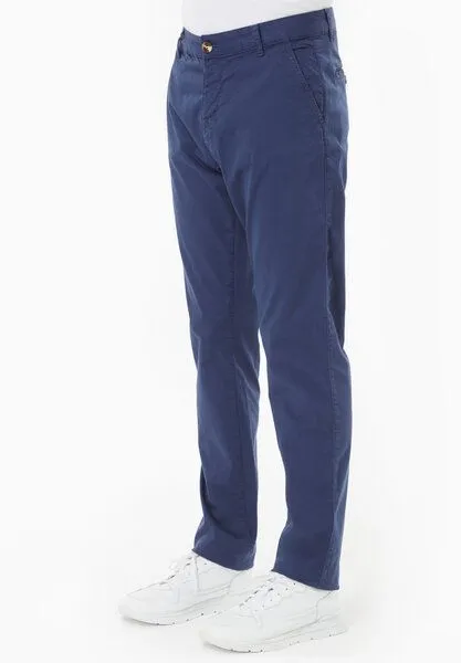 ORGANICATION ORGANICATION Slim-Fit Hose aus Bio-Baumwolle, Navy, – Produktbild 3 von 3