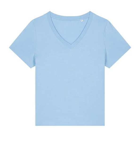 Greenspired Greenspired Nachhaltiges Damen V-Neck Shirt 155g/m² XS-XXL, Skyblue, – Produktbild 1 von 1
