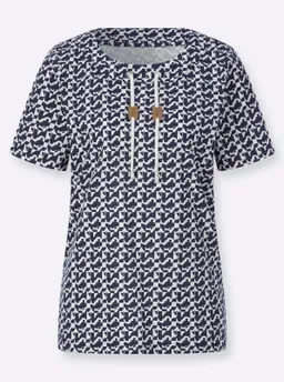 Witt Shirt marine-ecru-bedruckt – Produktbild 1 von 1