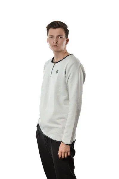 EMPIRE-THIRTEEN EMPIRE-THIRTEEN Basic Sweater "EMPIRE", Beige, – Produktbild 4 von 4