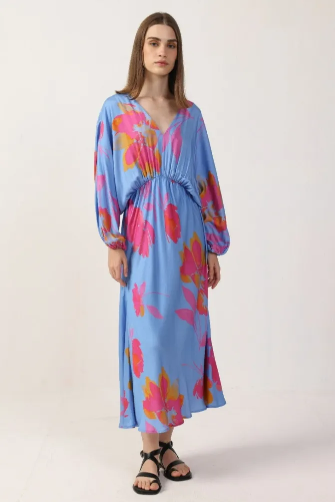 Neu Nomads Neu Nomads Damen vegan Kleid Helena Floral Rosa Mohnblumen Multicolor, Mehrfarbig, – Produktbild 2 von 2