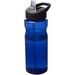 H2O ACTIVE® H2O ACTIVE® H2O Eco Sportflasche mit Ausgussdeckel, 650 ml, Schwarz / blau, – Produktbild 1 von 1