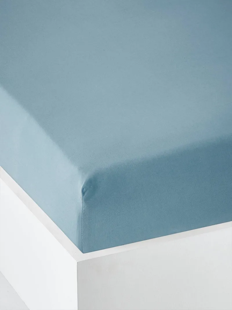 Vertbaudet Baby Spannbettlaken, Blau, – Produktbild 1 von 2