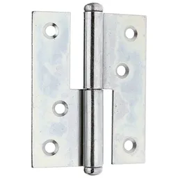 Alberts ALBERTS Aushebescharnier, Stahl roh, sendzimirverzinkt, rechts, LxB 80x65 mm – Produktbild 1 von 1