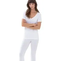 mey Mey Damen T-Shirt Superfine Organic aus Biobaumwolle, Weiss, – Produktbild 1 von 1