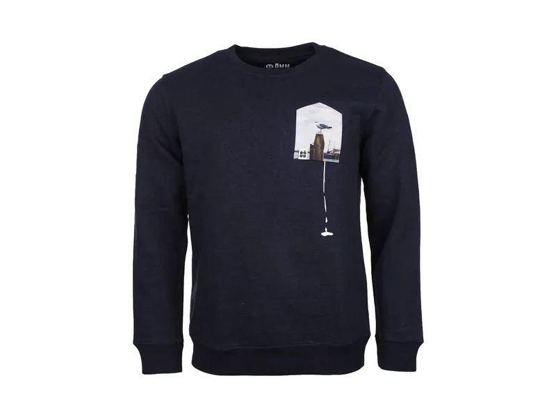 FÄDD Herren Pullover "Glücksschiss BT" navy meliert XXL, Blau, – Produktbild 1 von 5