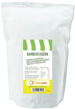 Zimmermann Zimmermann Backzutat Bambusfasern 1000g - Hoher Ballaststoffgehalt von Zimmermann – Produktbild 1 von 1