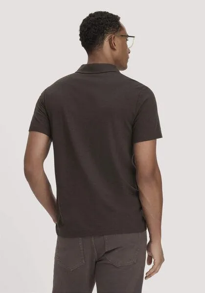 hessnatur hessnatur Wollshirt Polo Regular aus reiner Bio-Merinowolle, Kakao braun, – Produktbild 2 von 4