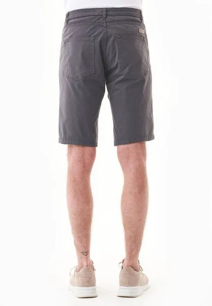 ORGANICATION ORGANICATION Regular-Fit Shorts aus Bio-Baumwolle, Asphalt, – Produktbild 4 von 4