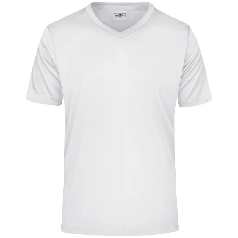 James & Nicholson James & Nicholson Herren T-Shirt Active-V JN736 Gr. M white – Produktbild 1 von 1