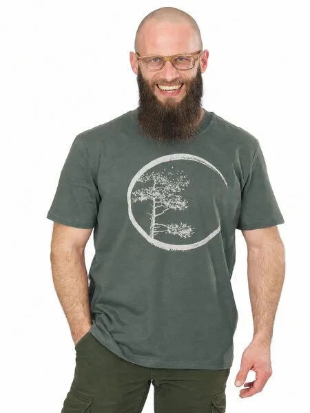 Life-Tree Life-Tree Shirt aus Biobaumwolle für Herren "Circle", Grün, – Produktbild 1 von 4