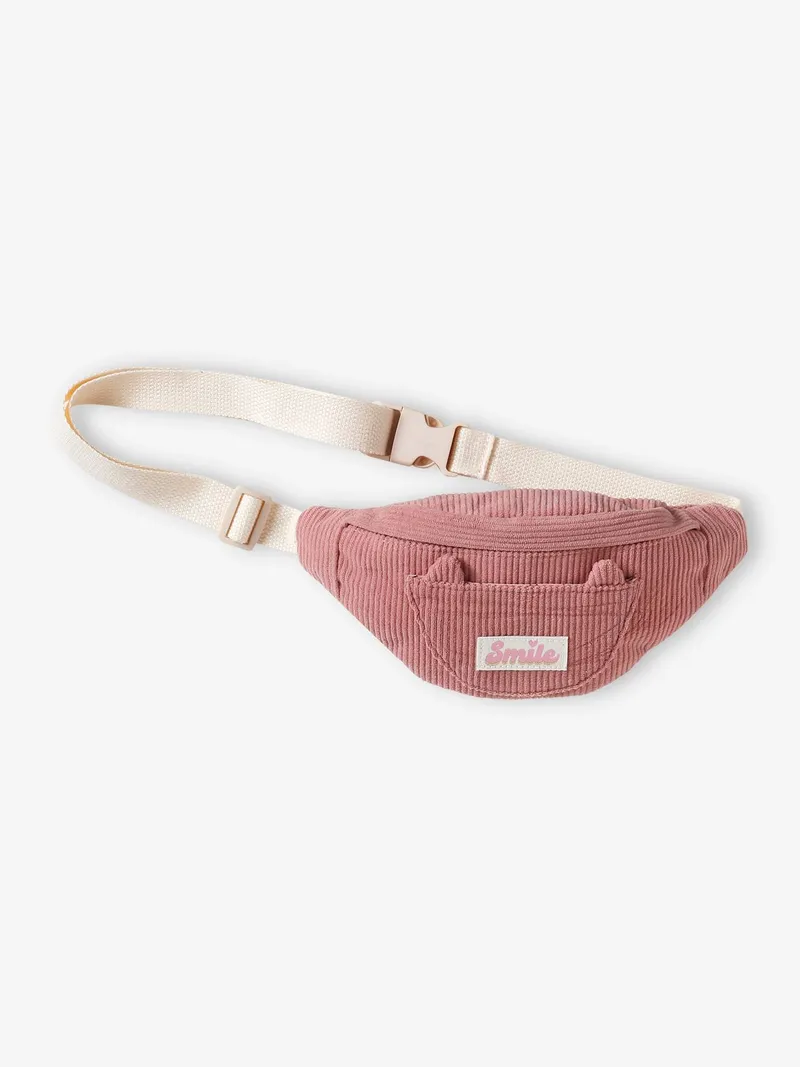 Vertbaudet Mädchen Bauchtasche mit Katzenohren, Altrosa, – Produktbild 4 von 4