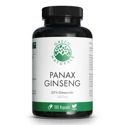 Green Naturals Green Naturals Panax Ginseng 1400mg Kapseln vegan – Produktbild 1 von 1