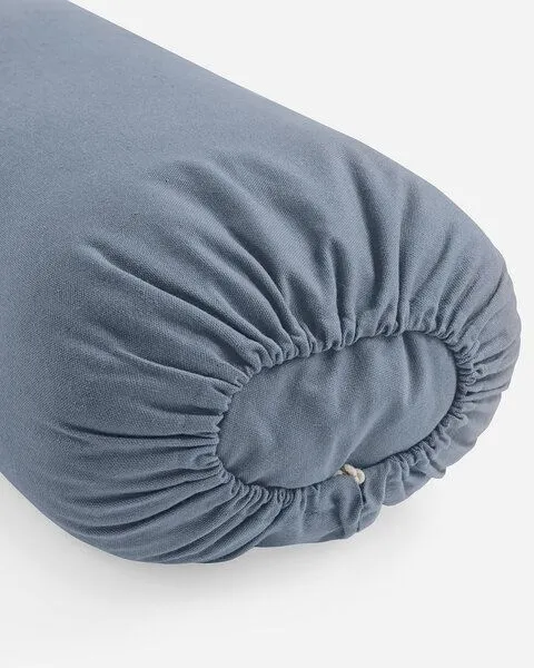Lotuscrafts Lotuscrafts BIO Großer Yoga Bolster RESTORATIVE L mit weicher Kapokwolle gefüllt, Indigo dust, – Produktbild 3 von 5