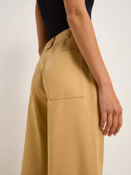 LANIUS LANIUS Marlenehose mit aufgesetzten Taschen aus TENCEL Lyocell und Bio-Baumwolle, Camel, – Produktbild 4 von 4