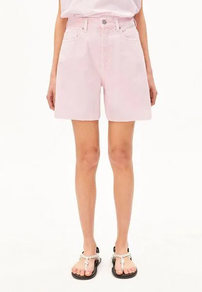 ARMEDANGELS ARMEDANGELS THALINAA Damen Jeans-Shorts aus 100% recycelter Baumwolle, Pink mist, – Produktbild 1 von 4