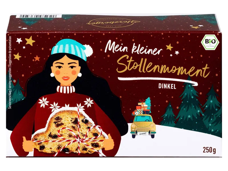 Herzberger Herzberger Bio-Mini-Dinkelstollen, 250 g – Produktbild 1 von 1