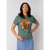 watapparel watapparel T-Shirt Frauen Kaktus im Sonnenuntergang – Produktbild 1 von 1