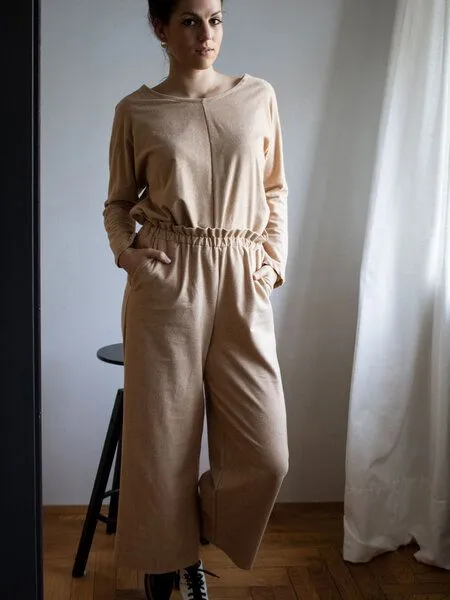 Ecostories Ecostories Ladies Bioflanell-Culotte beige, Sandburg – Produktbild 1 von 4